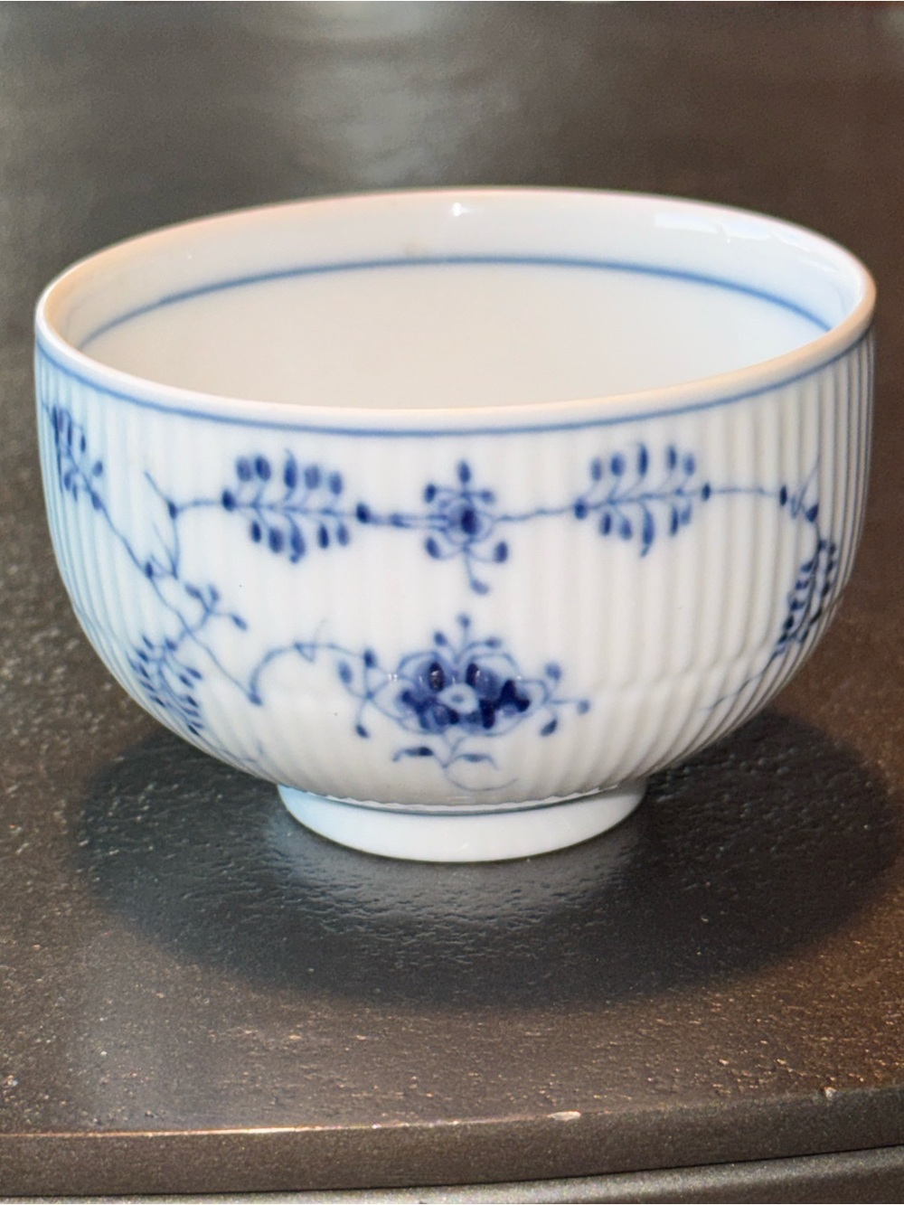 Vintage Royal Copenhagen Blue Fluted Tea Cup #576